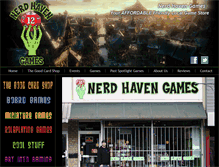 Tablet Screenshot of nerdhavengames.com